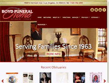 Tablet Screenshot of boydfuneralhomes.com